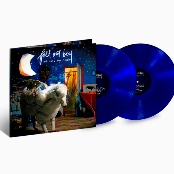 Sealed* FALL OUT BOY - Infinity On High 2xLP Blue Glitter  VINYL Rare - Picture 1 of 1